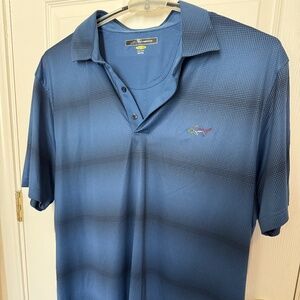 New NWOT Never Used Mens Greg Norman Polo Play Dry Blue XXXL